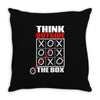 Think Outside The Box Throw Pillow