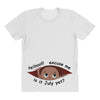 July Peeking Out Baby Boy All Over Women's T-shirt
