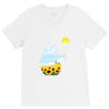 totoro sunflower V-Neck Tee