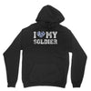 i love my soldier navy camouflage Unisex Hoodie