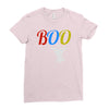boo halloween Ladies Fitted T-Shirt