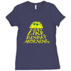 easy like sunday morning t shirt Ladies Fitted T-Shirt