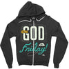 Thank GOD it's Friday Zipper Hoodie