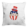 4th of July Peeking Baby Inside Egg Throw Pillow