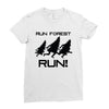 run forest run Ladies Fitted T-Shirt