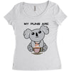 my puns are Women's Triblend Scoop T-shirt