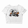 oblivious ninja trick or treat Crop Top