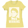 charlie sheen   winning   official Ladies Fitted T-Shirt