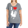i love cock Ladies Curvy T-Shirt