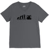 evolution of drummer V-Neck Tee