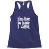 hip hop is how i live Racerback Tank