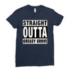 straight outta greasy grove Ladies Fitted T-Shirt