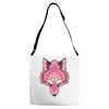 pink foxy Adjustable Strap Totes