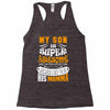 My Son Is Super Awesome His Momma Racerback Tank