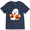 pumpkin with boo V-Neck Tee