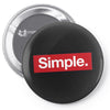 simple red Pin-back button