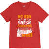 My Son Is Super Awesome His Mother V-Neck Tee