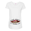 November Peeking Out Baby Girl Maternity Scoop Neck T-shirt