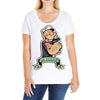 go vegan 5 Ladies Curvy T-Shirt