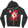 Santa Dabbing Zipper Hoodie
