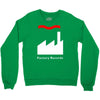 factory records   retro record label   mens music Crewneck Sweatshirt