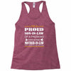 im a proud son in law Racerback Tank