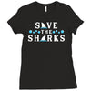 Save The Sharks Ladies Fitted T-Shirt