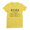 dad a sons first hero Ladies Fitted T-Shirt