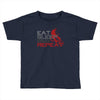 eat sleep bmx repeat Toddler T-shirt