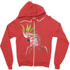 tribal parrot Zipper Hoodie
