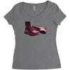 red doc marten skinhead boots, ideal birthday present or gift Women's Triblend Scoop T-shirt