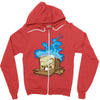sticker box Zipper Hoodie