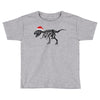 t rex skeleton santa claus Toddler T-shirt