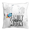 Family Trip To Moon Throw Pillow