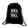 let's rock and or roll Drawstring Bags