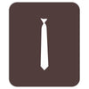 skinny white tie Mousepad