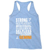 Strong Independent Motivated Gemini Racerback Tank