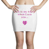 this is my heart when i see you Mini Skirts