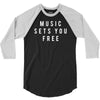 music sets you free 3/4 Sleeve Shirt