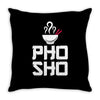asian food humor chopsticks Throw Pillow