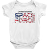 United States Space Force American Flag Baby Bodysuit