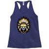 native american chief bear Racerback Tank
