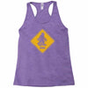 big foot xing big foot crossing sasquatch Racerback Tank