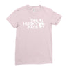 husky face Ladies Fitted T-Shirt