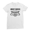 angry beaver Ladies Fitted T-Shirt