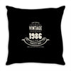 premium vintage 1986 classic perfectly aged limited edition Throw Pillow
