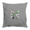 rolling on the forest floor laughing Throw Pillow