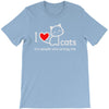 i love cats it's people who annoy me T-Shirt