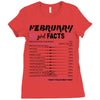 February Girl Facts Pisces Ladies Fitted T-Shirt