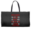 adapt or die encoded (white) Weekender Totes